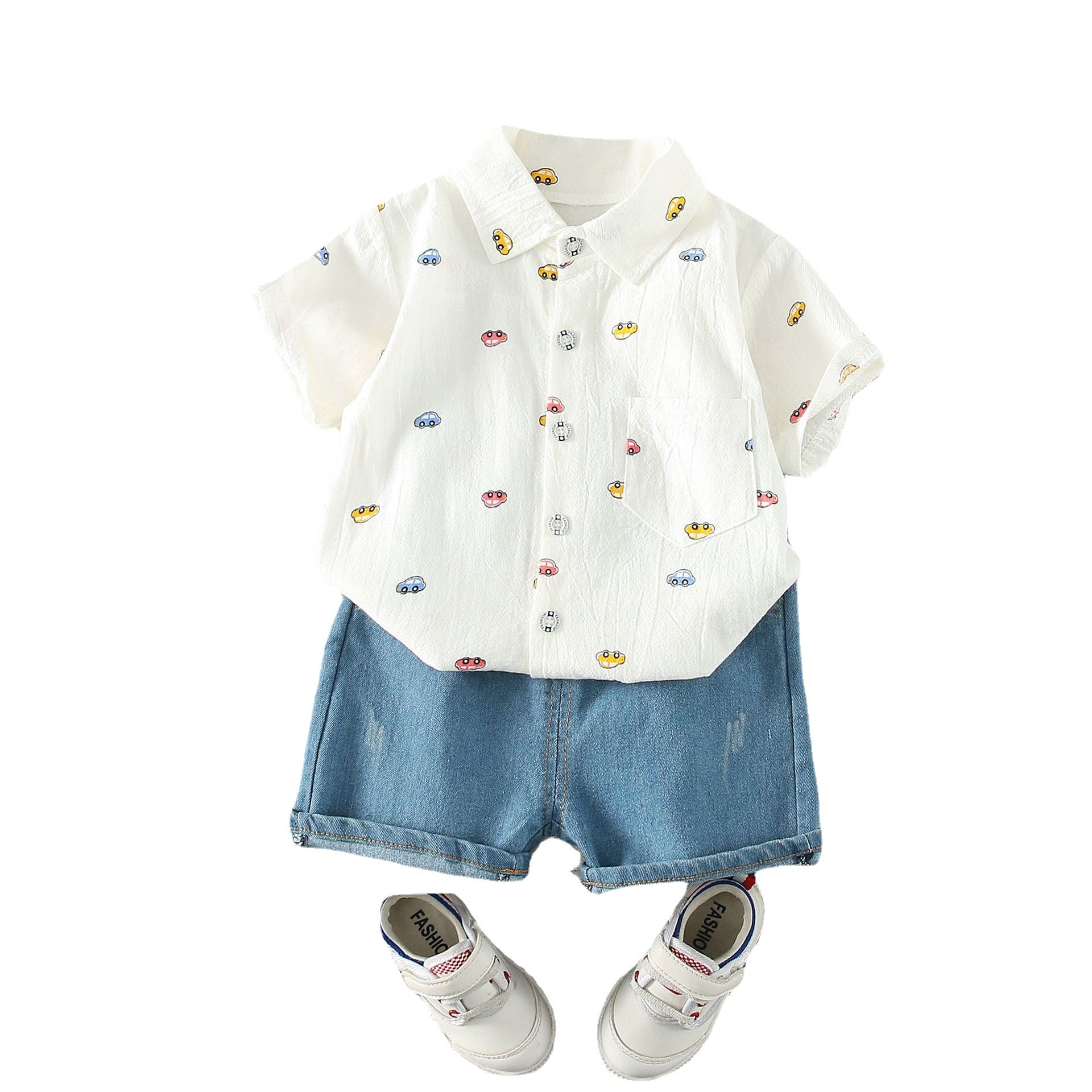 Wholesale Boys Summer Suit Cotton Baby Clothes